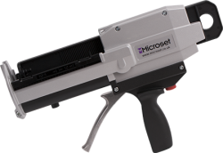 Manually operated re-usable tool that dispenses compound through a static mixing nozzle. Order code: DG265M