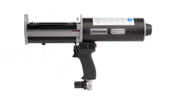 Pneumatically operated re-usable tool that dispenses compound through a static mixing nozzle. Order code: DG265P